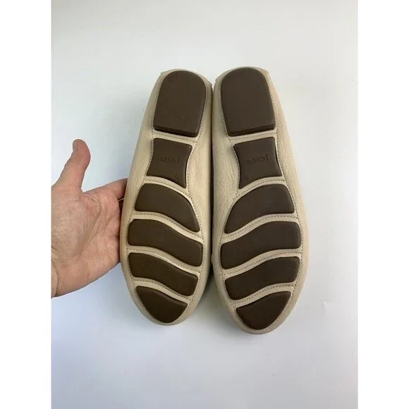 J Crew Soft Leather Loafer Taupe Bridle Bit Moccasin Toe Slip On Flat Womens 9 - Picture 11 of 12